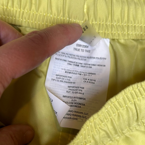 Volcom Lime Green Board Shorts S - Picture 3 of 5